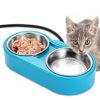 Teddy Run 46OZ Heated Dog Bowl for Outdoor Cats, Chickens, Pets - Stainless Steel Anti-Freeze Water & Food Warmer Dish for Winter