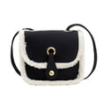 thumbnail image 1 of Bolso de peluche Bolso bandolera infantil de moda mini bolso de hombro para niña negro, 1 of 6