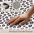 thumbnail image 6 of ODIKA Zebra Leopard Print Spotted Interlocking Stripe Frame Pink Mixed for Dorm Room, Small Living Apartment, Stain Resistant Low Profile, 6 of 7