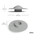 thumbnail image 3 of Umbra Flex Drain Stop/Recogedor De Cabello Gris, 3 of 5