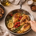 thumbnail image 3 of Alva Maestro 11" 5-Ply Stainless Steel Frying Pan, Non Toxic, Oven Safe, 3 of 12