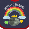 thumbnail image 4 of Inktastic Mommy's Treasure St. Patrick's Day Rainbow and Gold Boys or Girls Baby Bib, 4 of 4