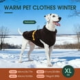 thumbnail image 7 of Kuoser Dog Fleece Vest, Warm and Reflective Pullover Sweater, Soft Stretchy Puppy Coat Jacket, Brown, XXXL, 7 of 7