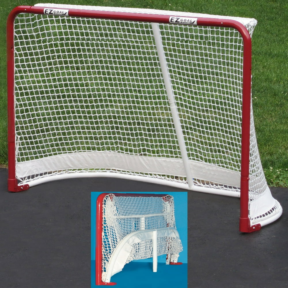 EZ Goal Portable Folding Regulation Size Street Ice Hockey Training