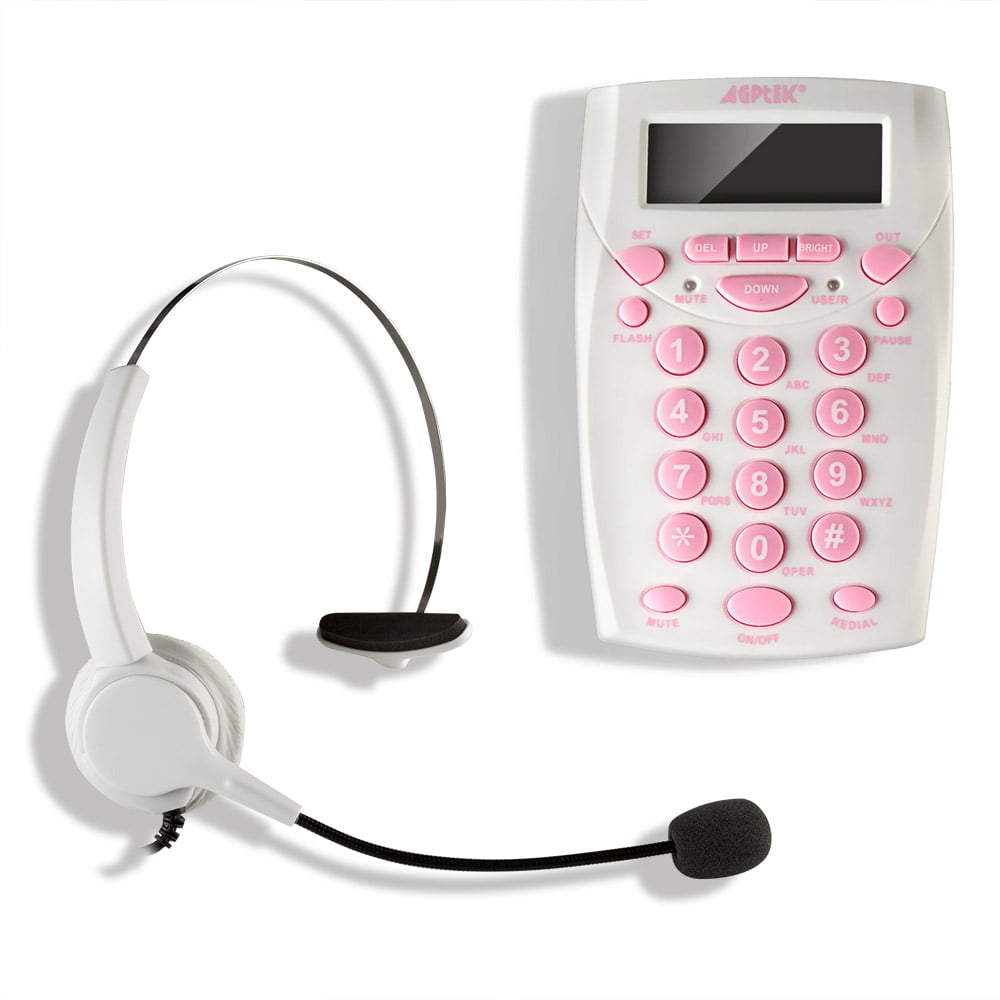 CallTel CT-1000 Headset Phone Dial Key Pad with MUTE & REDIAL for Call Center 