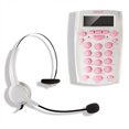 thumbnail image 2 of AGPtek Call Center Dialpad Headset Telephone with Tone Dial Key Pad & REDIA, 2 of 7