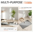 thumbnail image 7 of Extra Large Silicone Cat Litter Mat, Waterproof/Urineproof, Litter Recycling, Easy to Clean, Soft on Kitty Paws (28"X40"-Grey), 7 of 7
