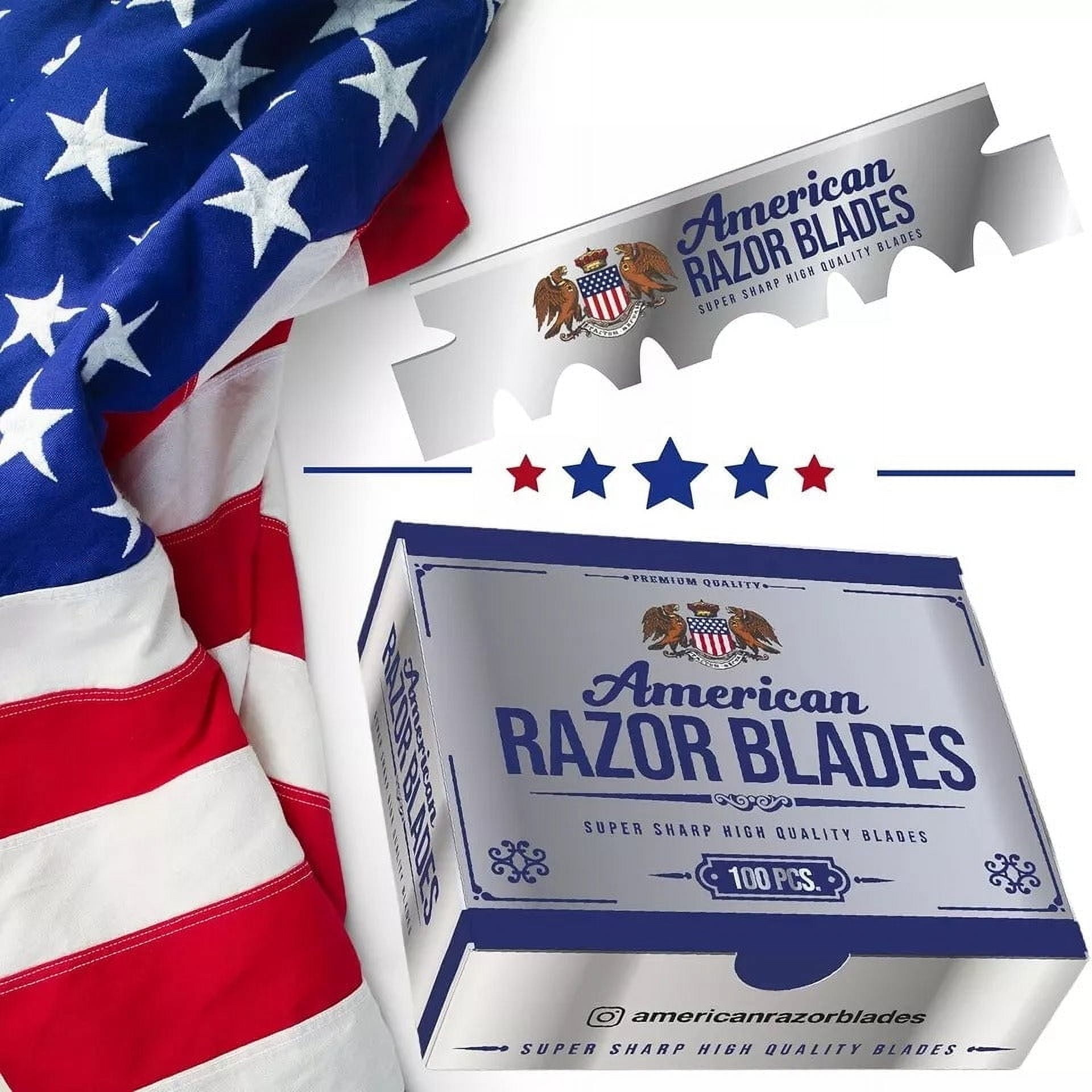 The Shave Factory American Razor Blades - Single Edge Razor Blades - Pack of 10
