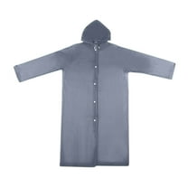 Tahtuvzn School Supplies Raincoat for Adults Portable Rain Cape Water-proof Outdoor with Hood Transparent Camping, Hiking & Travel,43.30 In