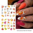 thumbnail image 3 of Pegatinas para decoración de uñas de otoño, pegatinas de agua para decoración de uñas de otoño, suministros para uñas, pegatinas de diseño de calabaza de pavo y hojas de arce, 12 Uds. JAMW Sencillez, 3 of 5