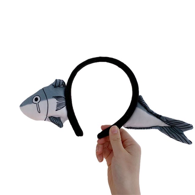 Diadema De Zanahoria Con Dislocación Divertida Para Niña, Diadema Antideslizante Para Lavar La Cara Con Pescado Salado Guardurnaity AP007136-02