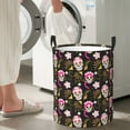 thumbnail image 5 of Fuzoiu Skull Daisy Print Circular Hamper,Laundry Basket with Handle,Collapsible Laundry,Dirty Clothes Storage Basket,for Bedroom Bathroom Dorm Living Room-Medium, 5 of 6