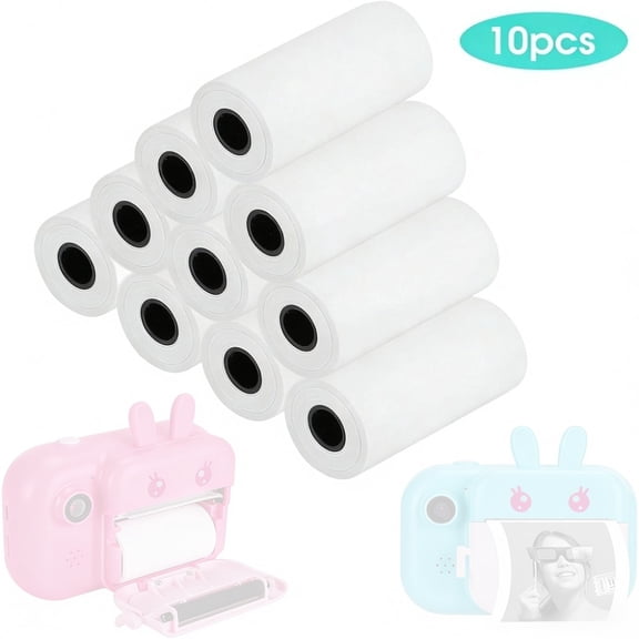 10 Rolls 57mmx3.75m Thermal Printer Paper, Mini Thermal Printer Paper, inkless Print Papers for  Instant Camera, Photo Labels, for Photos, to-do Lists