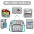 thumbnail image 2 of Insulated Lunch Bag Women, Leakproof Large Lunch Box, Reusable Lunch Cooler Bag with Adjustable Strap, Lunch Tote Bag for Work Women,Watermelon Pattern Lunch Tote Bags Gifts for Woman, Mom, 2 of 6