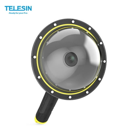 TELESIN 6 Inch Dome Port Cover Kit Camera Lens Transparent Cover with Hand Grip Underwater 30M for OSMO Action Camera Underwater Diving Photography (Best Settings For Underwater Photography)