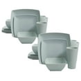 thumbnail image 1 of Gibson Home Melamine Dinnerware Set Plates, Bowls, & Cups, Mint (2 Pk), 1 of 7