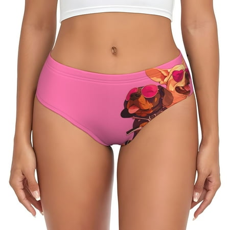 Womens Underwear - Cool French Bulldog No.105 No Show Seamless Underwear for Women  Kawaii Soft Stretch Women s Panties  Hipster Ladies Panties Bikini Underwear Briefs