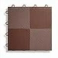 thumbnail image 3 of BlockTile B2US5230 Deck and Patio Flooring Interlocking Tiles Perforated Pack, Brown, 30-Pack, 3 of 4