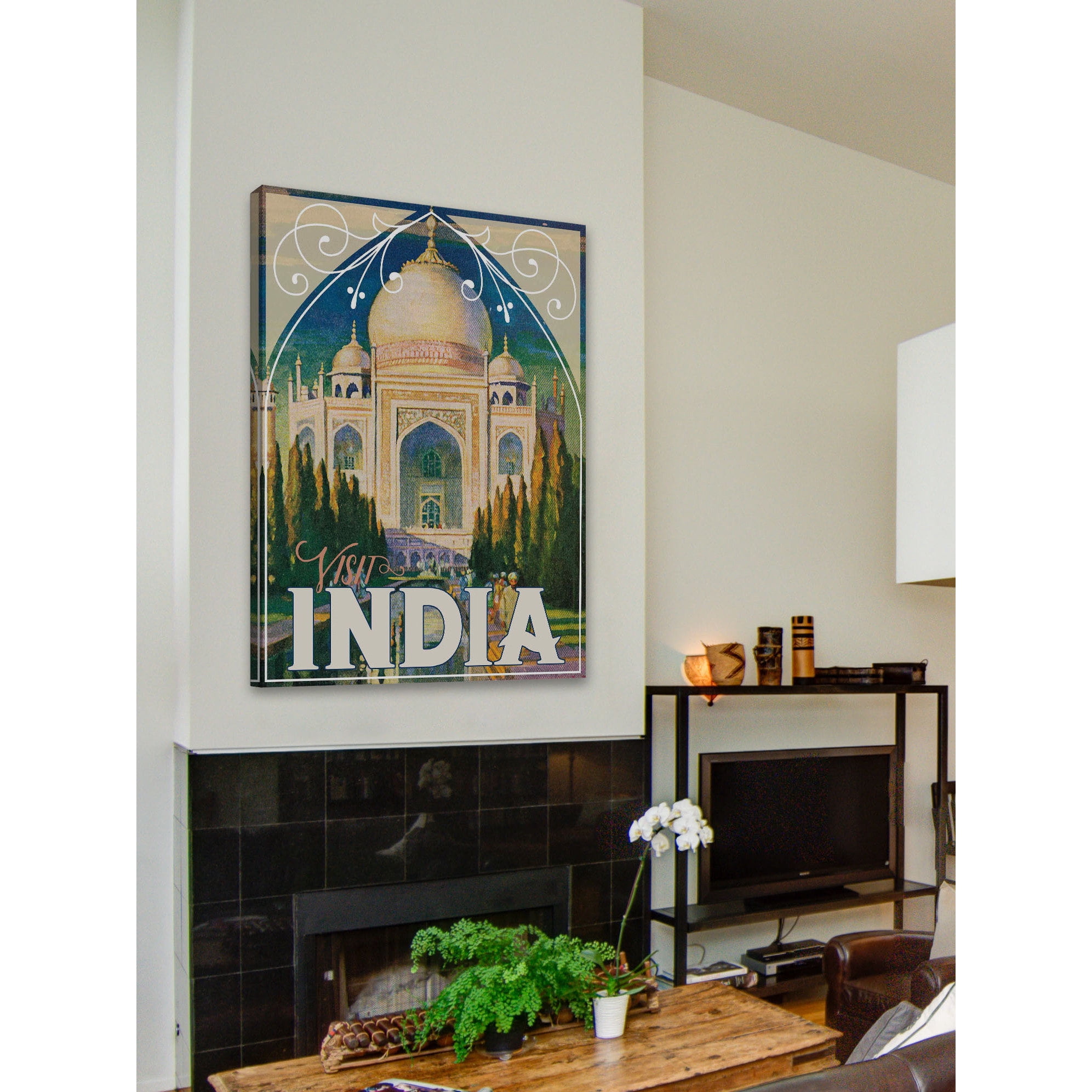 Marmont Hill "Visit India" Painting Print on Canvas