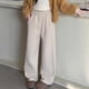 thumbnail image 4 of Cowsor Girl's Wide Leg Sweatpants High Elastic Waist Straight Leg Baggy Jogger Pants with Pocket, 4 of 7
