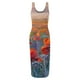 thumbnail image 4 of Vestido ajustado sin mangas con hombros descubiertos estampado Sexy informal de verano a la moda para mujer Pompotops  ghjkhdj5343, 4 of 5