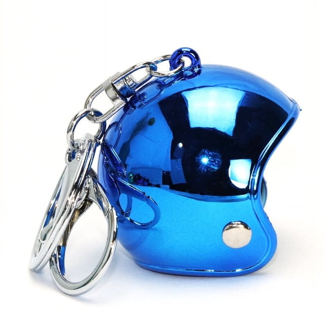 Llavero con casco colorido, colgante de equipaje, casco de motocicleta, casco de pato rompedor