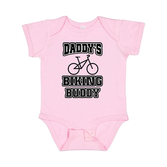 Inktastic Daddys Biking Buddy Boys or Girls Baby Bodysuit