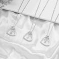 thumbnail image 6 of Turandoss 14K White Gold Plated Cz Initial Love Heart Pendant Necklaces for Women Girls Letter A-Z Pendant Chain Graduation Wedding Birthday Jewelry Gifts for Daughter Granddaughter Niece, 6 of 7