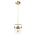 thumbnail image 2 of Hunter - Karloff 1-light Alturas Gold, Small Pendant Light, Dimmable, Casual Style, Urn Shaped, for Bedrooms, Dining, Living Rooms - 19840, 2 of 7
