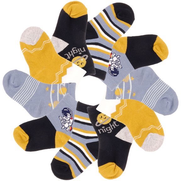 ELAYARD 5Pairs Cute Cotton Ankle Socks for Toddlers Breathable Soft Assorted Colors