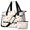 Thanksgiving Maple Leaf Berry Twig Pattern, variant on Thanksgiving Earth Tone Argyle Pattern Gym Duffel Bag 2 Piece Set, Carry on Luggage with Shoe Compartment & Toiletry Bag, USB Charging Port Gifts for Birthday Christmas Thanksgiving