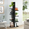 thumbnail image 2 of Topbuy Modern Multi-Layer Bookshelf Floor Standing Bookcase w/Anti-fall device Storage Rack for Home Office Black, 2 of 10