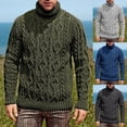 thumbnail image 3 of Suéter europeo y americano Suéter de punto de cuello alto para hombre Suéter de punto para hombre Estilo versátil, 3 of 6