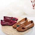 thumbnail image 4 of XIHAHA, zapatos planos bordados de tela de algodón suave hechos a mano Vintage para mujer, cómodas zapatillas para caminar para mujer con zapatos de malla, 4 of 4