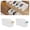 Green Orange, variant on 2pcs Curved Design Storage Boxes - Heavy-Duty Plastic Organizer, White Space-Saving Container for Under Sink, Pantry & Cabinet