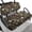 Mushroom Floral, variant on Pzuqiu Christmas Santa Snowman 2-Piece Golf Cart Seat Covers Set - Breathable Washable Protective Cover for Golf Cart