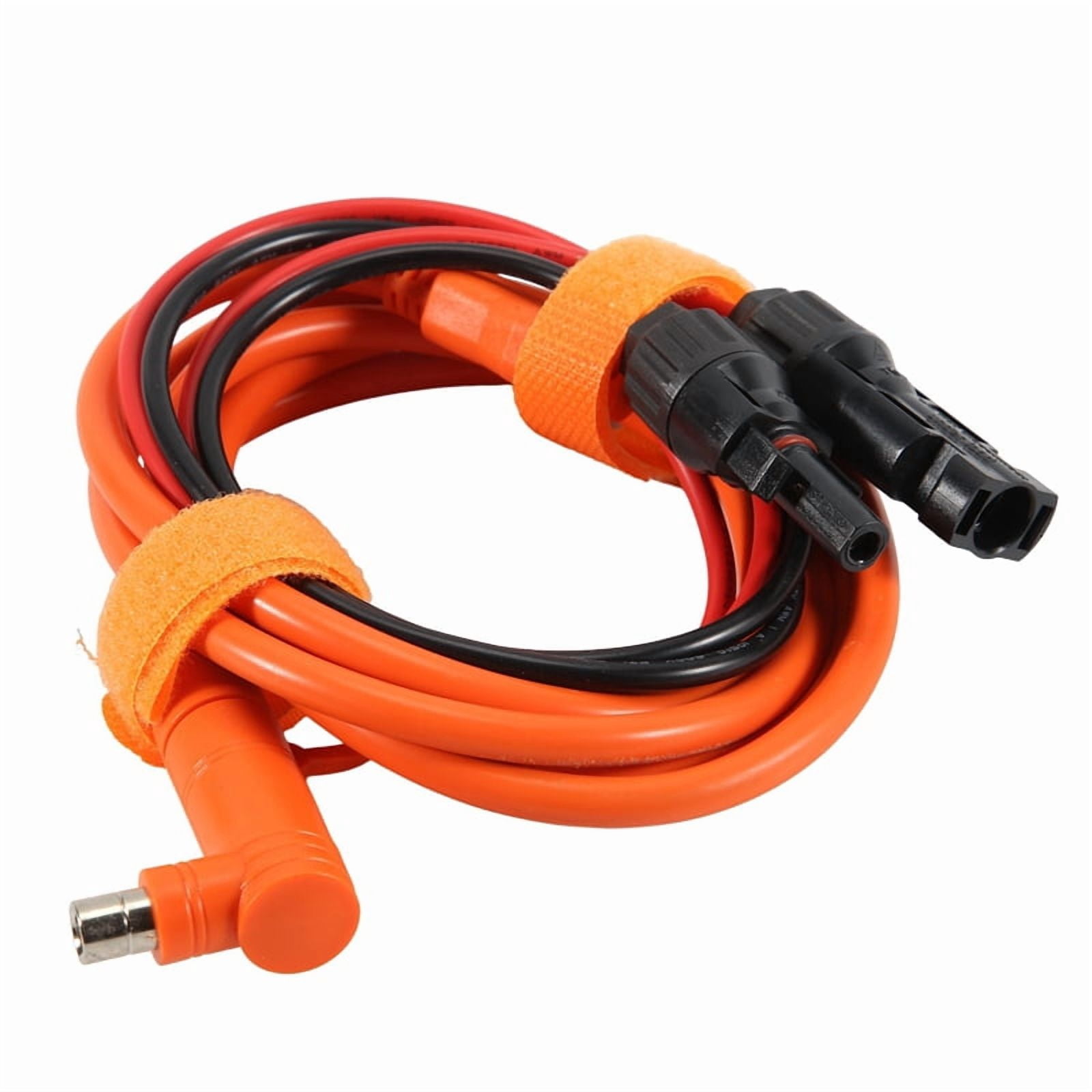 2X Solar Panel to DC 8mm Adapter Cable 2m, Solar Connector to DC7909/8020 Male Plug Extension Cord, Tinned Copper Wire