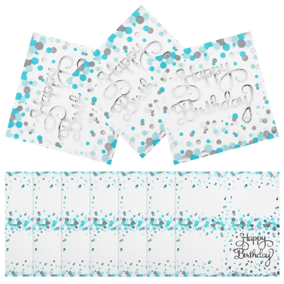 Glitter Themed Birthday Party Napkins for Elegant Celebrations Multi Color Paper Cocktail Napkins 40 Pieces