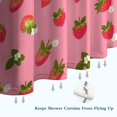 thumbnail image 6 of Strawberry Plants Fruit Flower Shower Curtain 72"x72" ,Bathroom Decorative Shower Curtains Set with 12 Hooks,Modern Waterproof Washable Shower Curtain, 6 of 6
