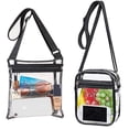 thumbnail image 1 of Stadium Approved Transparent Bag with Front Pocket for Concerts Sports Festivals 2 Pcs, 1 of 5