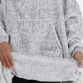 thumbnail image 4 of The Comfy Dream Jr Kids Oversized Microfiber Wearable Blanket, Heather Gray, 4 of 4