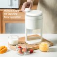 thumbnail image 6 of YAHHU Manual Ice Shaver Machine, Portable Crushed Ice Maker and Snow Cone Machine for Party, Home DIY Ice Cream, Slushy, and Shaved Ice, White Color (10.63 in / 27 cm), 6 of 9