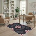 thumbnail image 2 of ODIKA Softball Sport Personalized Name Design With Stitched Seam Accent Border Pet Friendly & Kids Safe Play for Playroom, Bedroom, Reading Nook, 2 of 7