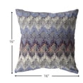 thumbnail image 5 of 16â€ Blue Gray Hatch Indoor Outdoor Zippered Throw Pillow, 5 of 5