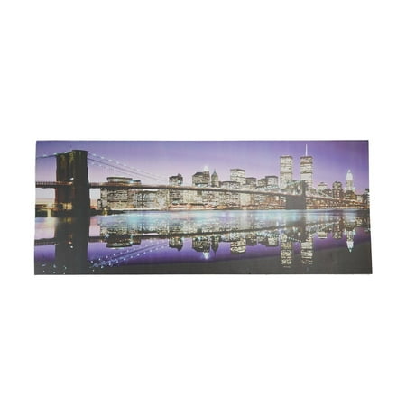 - LED Lighted Famous New York City Brooklyn Bridge Skyline Canvas Wall Art 15.75