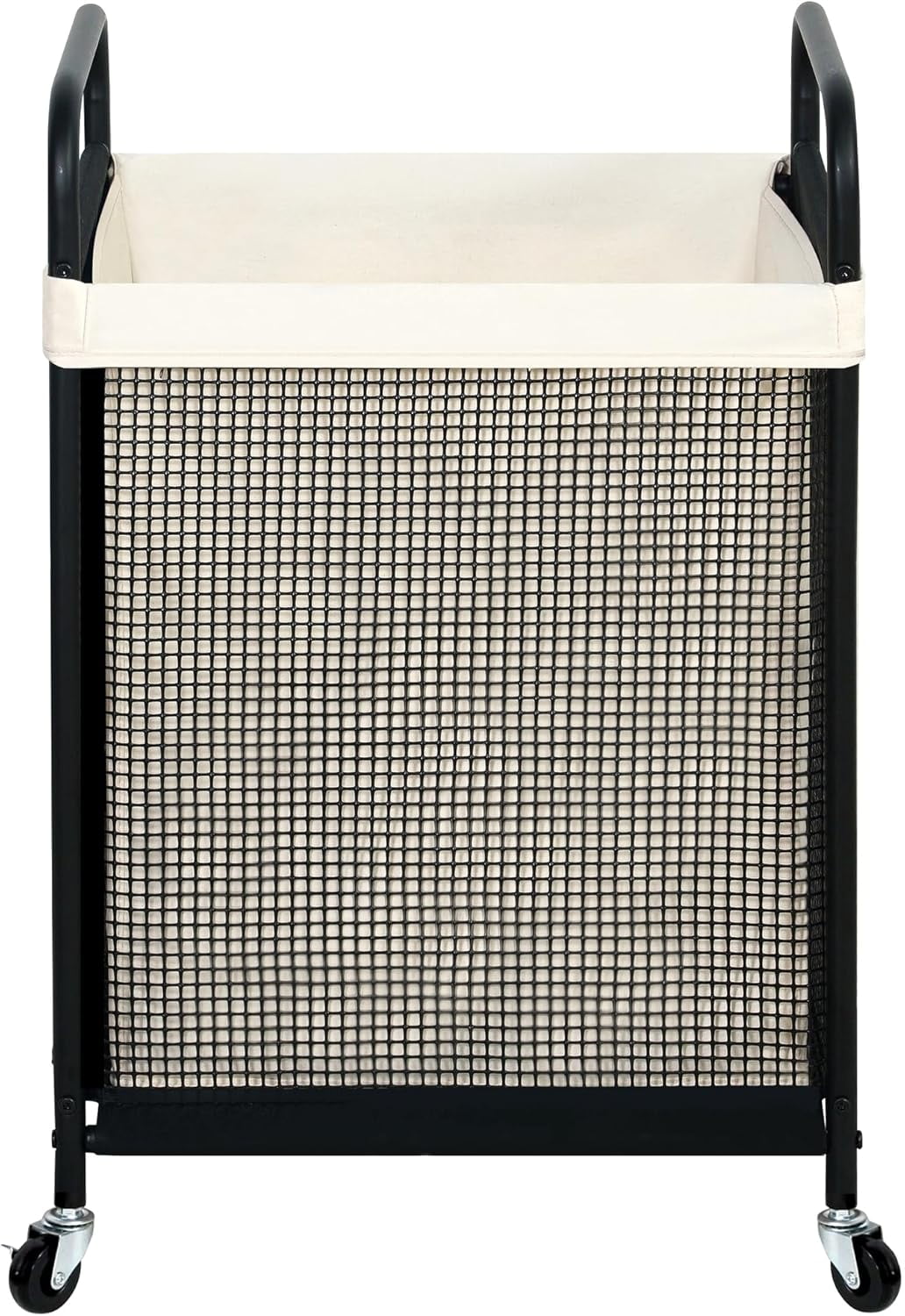 Laundry Hamper 2 Section, 100L Rolling Laundry Sorter Cart with Removable and Washable Liner Bag, Clothes Hamper with Wheels and Metal Handle for Laundry Room and Bedroom