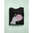 thumbnail image 2 of Unicorn In The Space Sweatshirt Women -Image by Shutterstock, Female XX-Large, 2 of 4