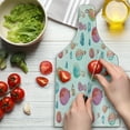 thumbnail image 3 of Watercolor Cutting Board, Hand Painted Style Floating Hot Air Balloons Clouds Print, Decorative Tempered Glass Cutting and Serving Board, Wine Bottle Shape, Blue Pink Coral, by Ambesonne, 3 of 5