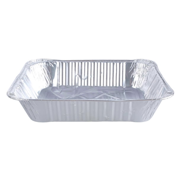 Pack of 10 Aluminum Foils Tray Disposables Takeaway Container Convenient Food Storage Box Practical Bakings Pans