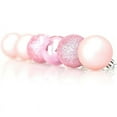 thumbnail image 4 of Bolas De Navidad, 24 Piezas De Adornos Navideños De Color Rosa, Bolas De Navidad Mate, Brillantes Y Con Purpurina, Para Decoraciones Para Árboles De Navidad, 4 of 5
